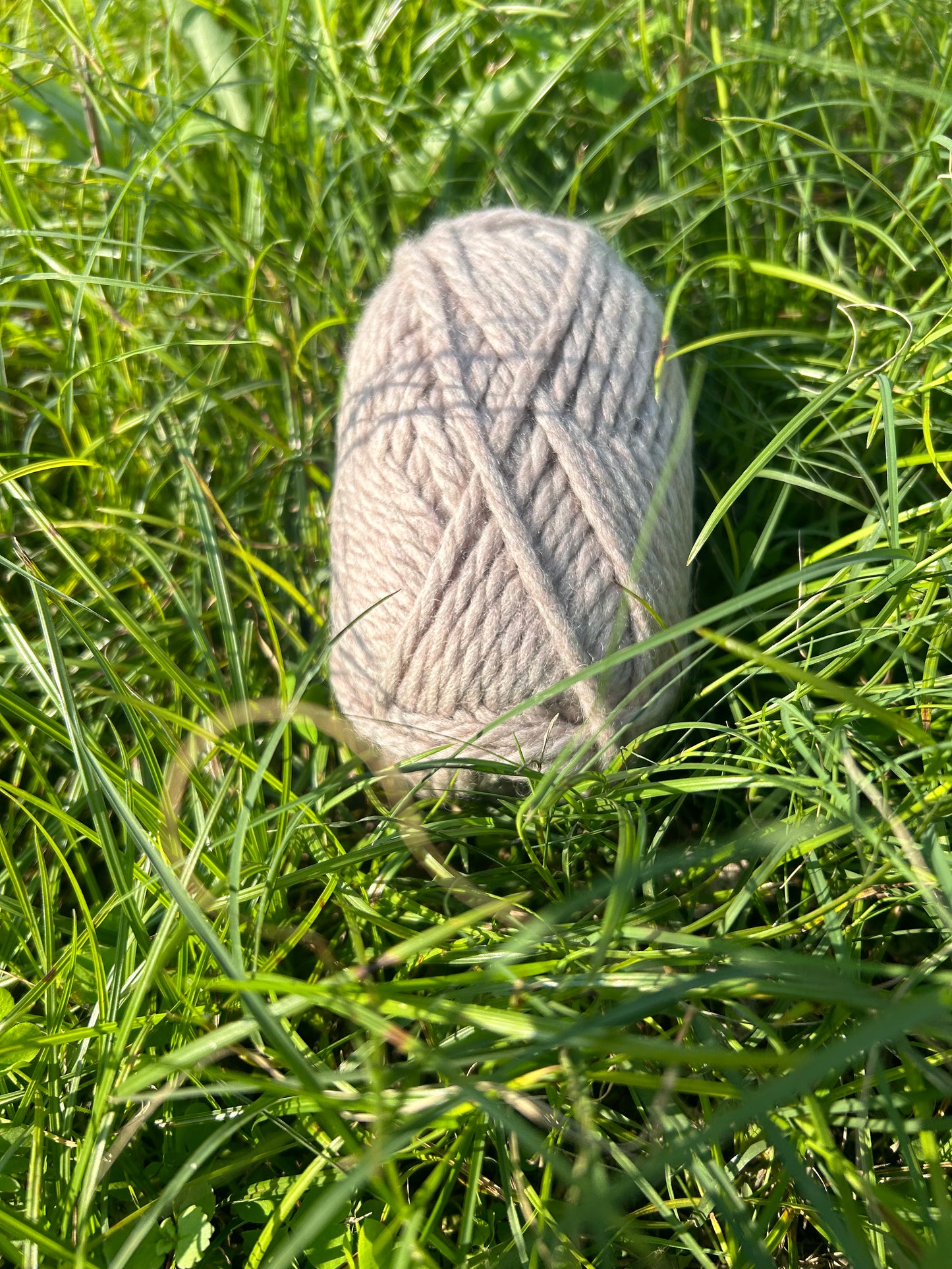 Grobes Garn aus reiner Wolle – 2-fädig, 50-g-Strang, perfekt für Häkelnadeln der Größe 6–7 in den USA.