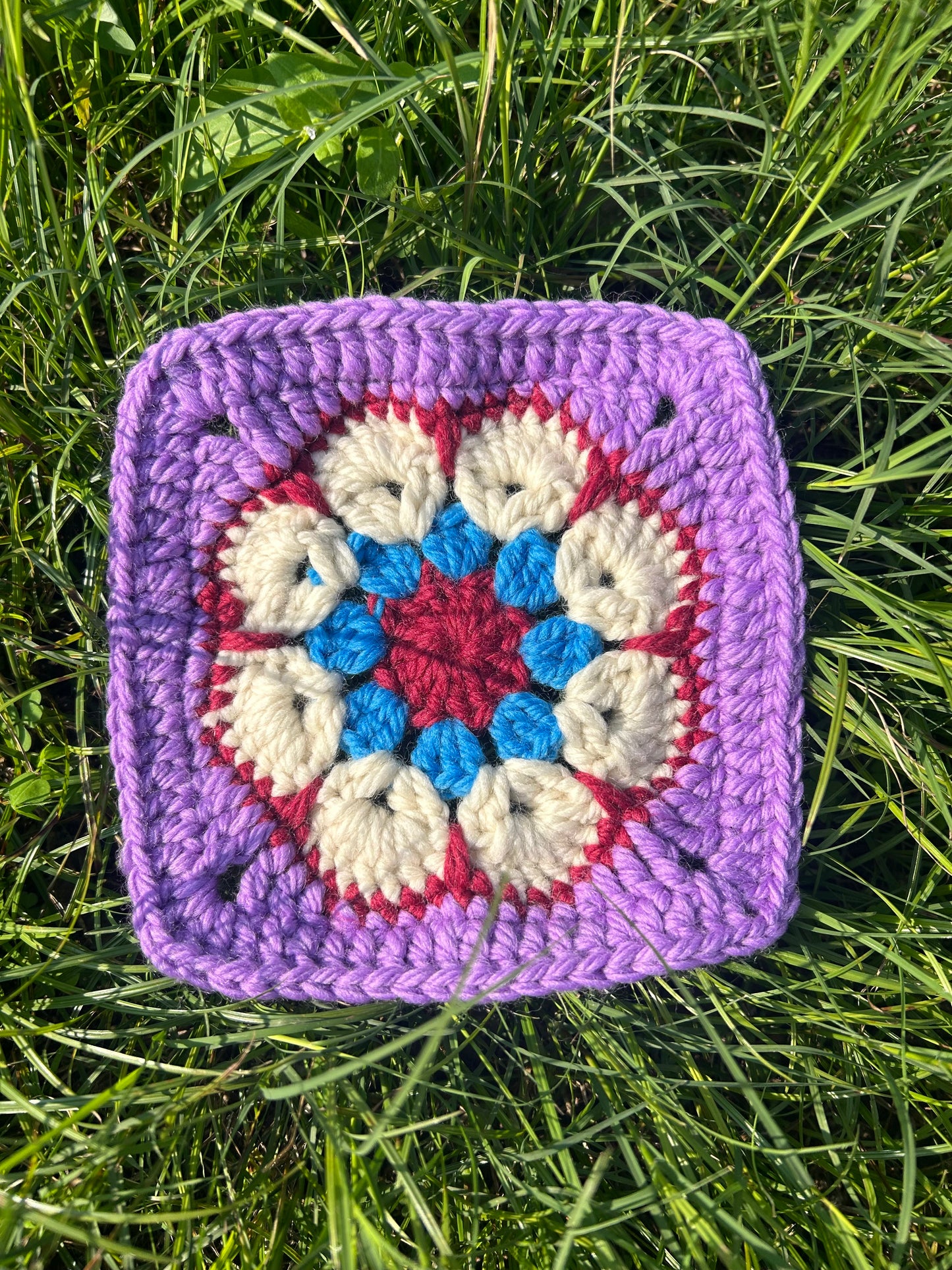 handmade crochet squares-pure wool crochet