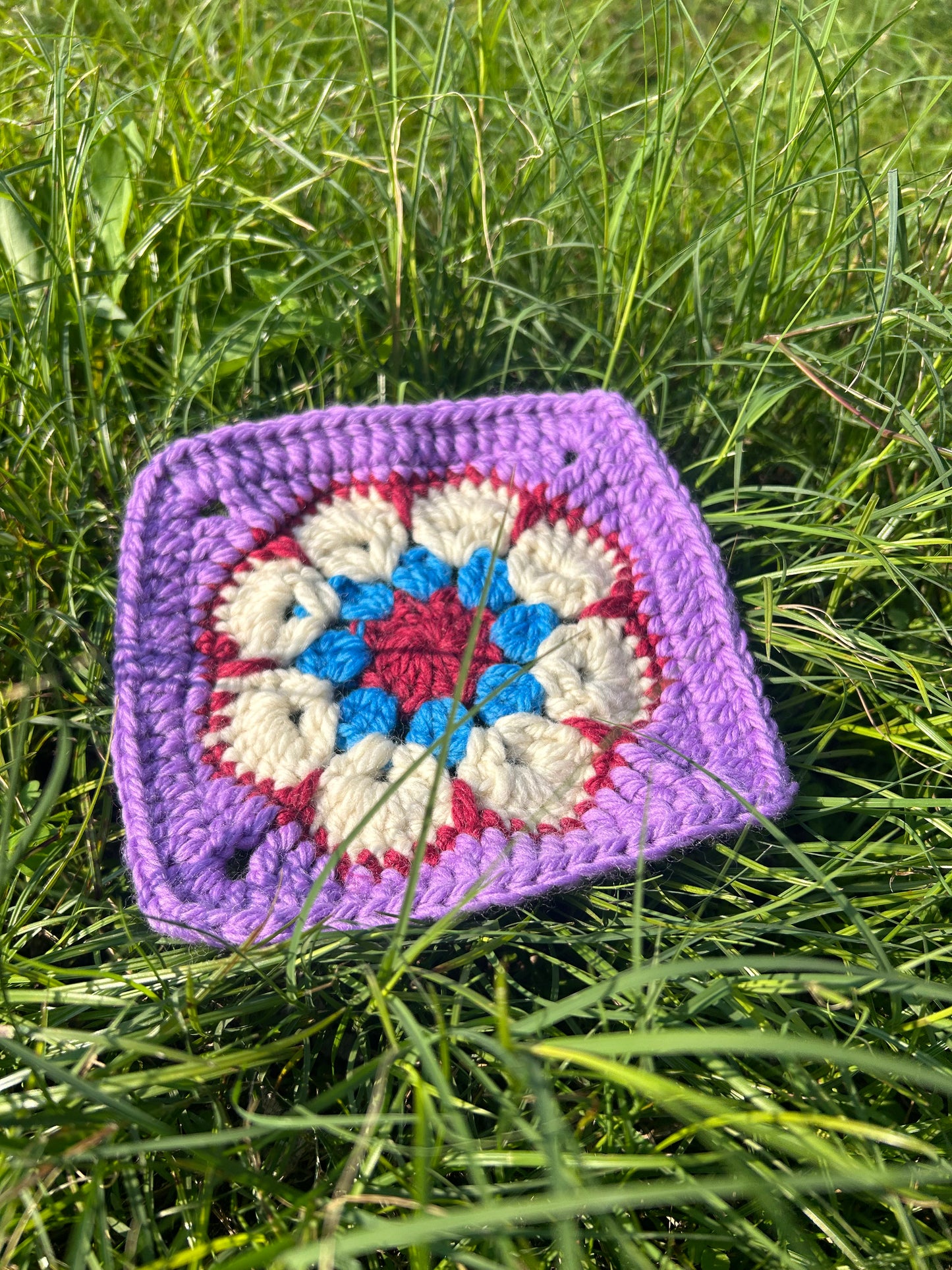 handmade crochet squares-pure wool crochet