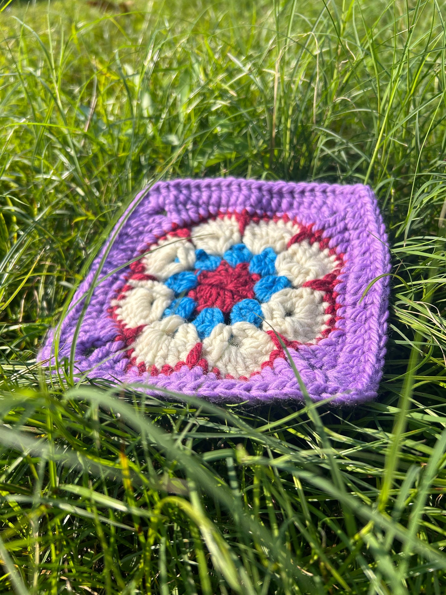 handmade crochet squares-pure wool crochet