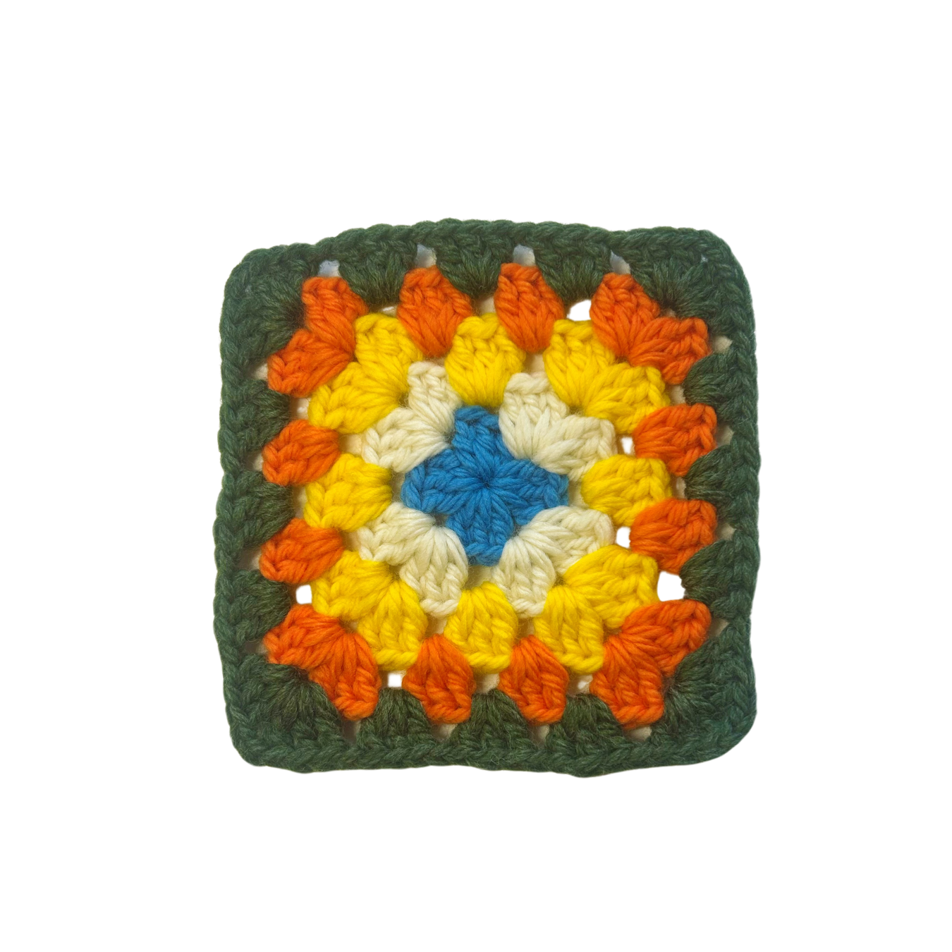 Pure Wool Crochet Flower Tiles-handmade crochet squares